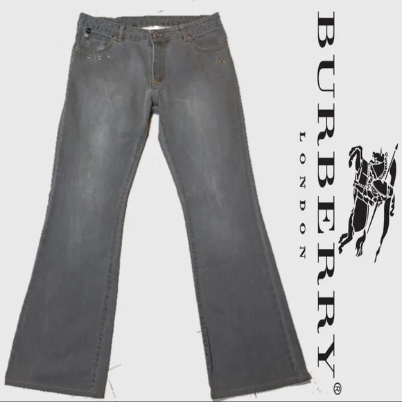 Burberry Gray Flare Jeans