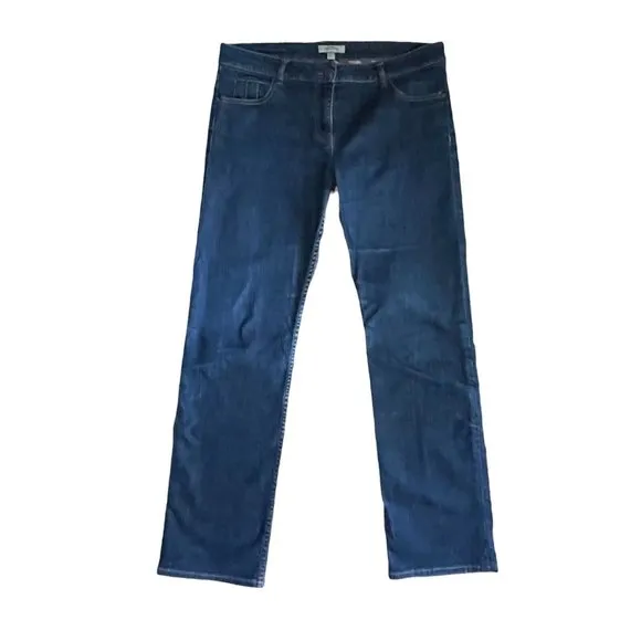 Y2K Vintage Burberry Womens Boot Cut Low Rise Jeans Sz 6 Nova Check Medium Wash