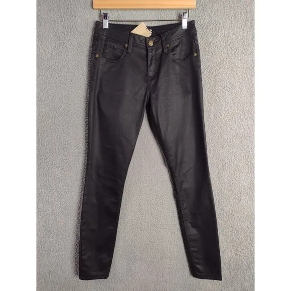 Burberry Brit NEW NWT Black Coated Westbourne Skinny Ankle Jeans Women's Sz 27
          
      NWT