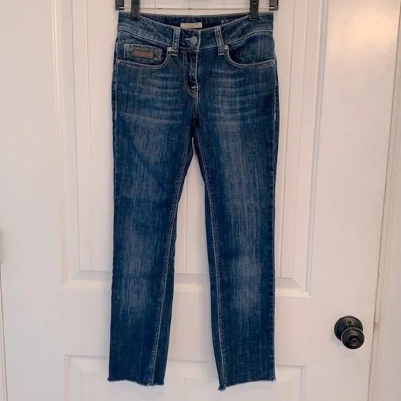 Burberry Brit Kensington skinny leg dark low rise