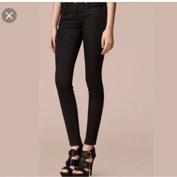 Burberry Brit Black Skinny Ankle Jeans