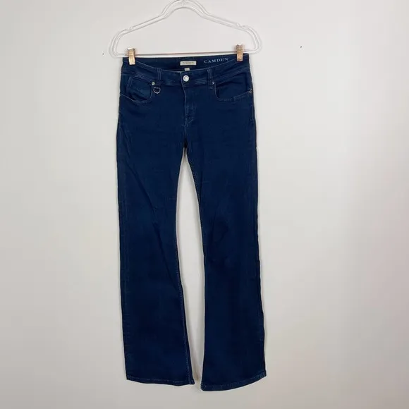 Burberry Brit Camden Flared Leg Jeans Dark Wash Womens Size 29 Cotton Stretch