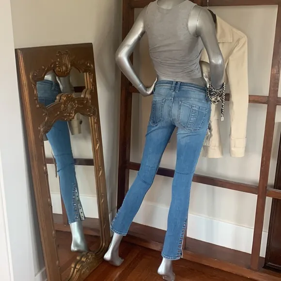 BURBERRY Brit Authentic Vintage Skinny Low Rise Jeans