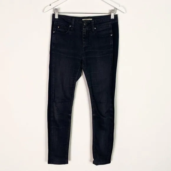 Burberry London Black Skinny Jeans with Side Panel