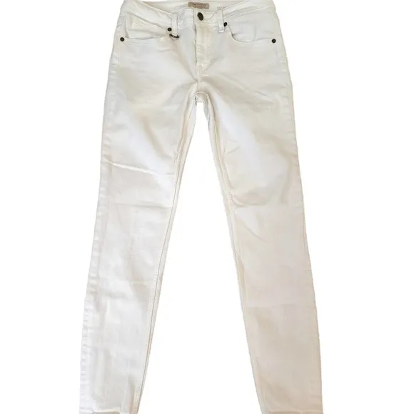 BURBERRY BRIT WESTBOURNE SKINNY ANKLE WHITE JEANS SIZE 29