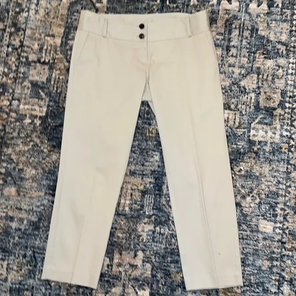 Burberry beige Mid-rise cropped Pant Sz. 10