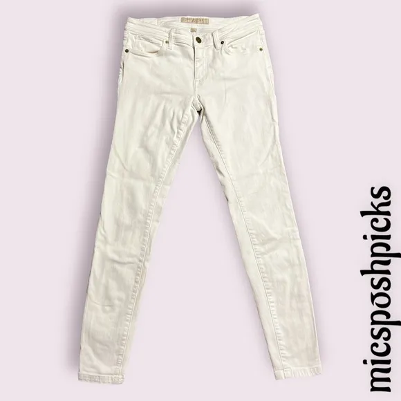 Burberry Brit White Skinny Low Rise Jeans
