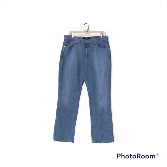 CALVIN KLEIN JEANS WOMEN’S SIZE 14 BLUE High Rise BOOT CUT CLEAN NICE!