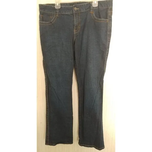 Calvin Klein Blue Jeans Pant Dark Wash Womens Size 12 Straight Leg
