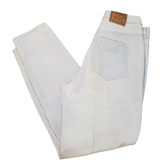 Vintage Calvin Klein High Rise Jeans Womens 10 30x30 Tapered Light Wash Denim
