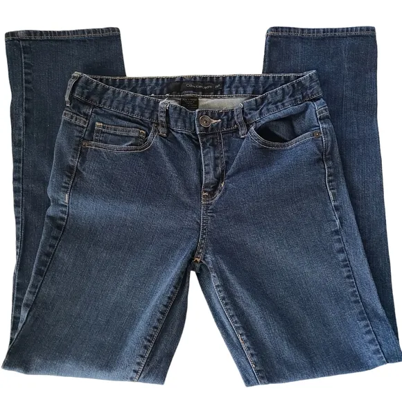 Calvin Klein Bootcut Blue Jeans Denim Womens Size 28 / 9 medium wash CK.Very Go