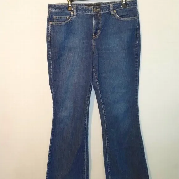 Calvin Klein Dark Wash Flare Jeans Size 14