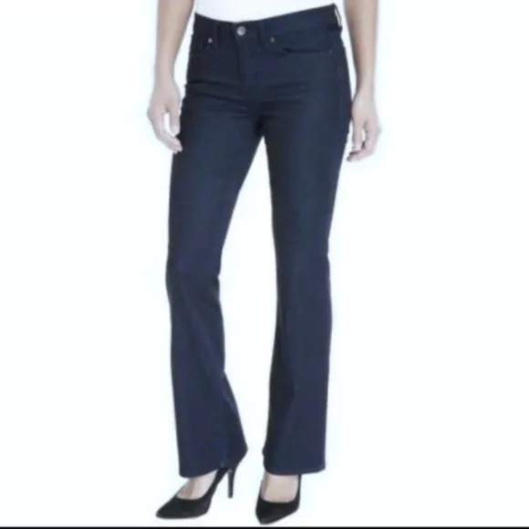 CALVIN KLEIN Dark Indigo Flare 10” Rise Jeans 12
