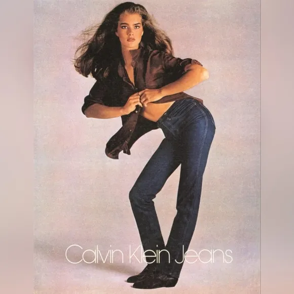Calvin Klein Dark Wash Vintage 80's Mint Condition Boot Cut Made in USA Jeans