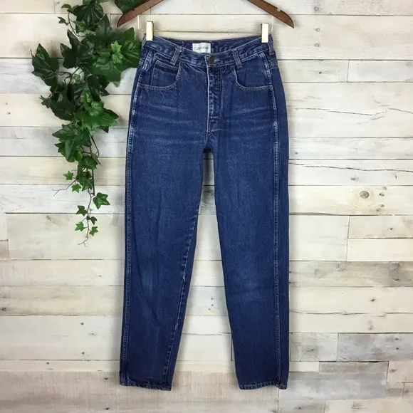 Vintage Calvin Klein High Rise Tapered Mom Jeans 9