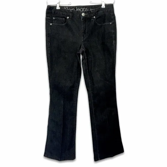 Calvin Klein Bootcut Jeans Womens 28 / 6 Black 5 Pocket Stretch Ultimate