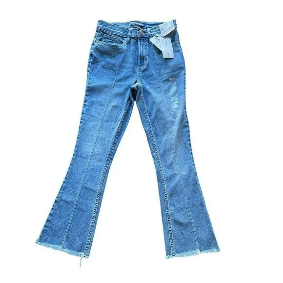 NWT Calvin Klein High Rise Kick Boot Crop Jeans Size 25
          
      NWT