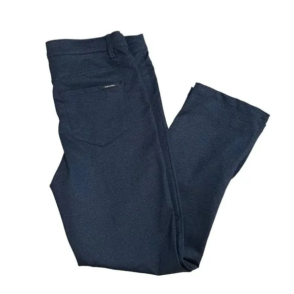 CALVIN Klein Dark Denim Look Split Hem Jeggings Jeans Leggings Pants M NEW
          
      NWT