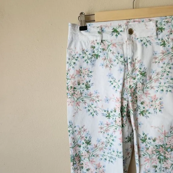 Calvin Klein size 4 Floral Jeans