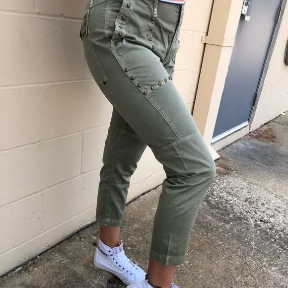 NWT Calvin Rucker Cropped Olive Pants
          
      NWT