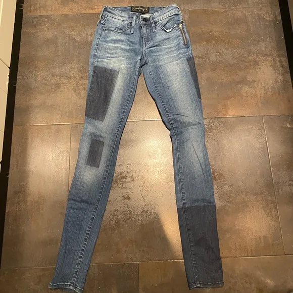 Calvin Rucker Patch Skinny Jeans
