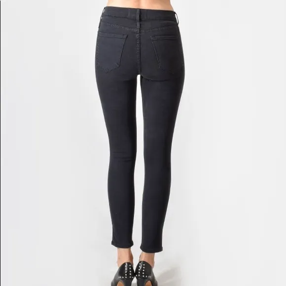 Calvin Rucker baby I’m back high rise skinny denim grey size 28 made in USA
