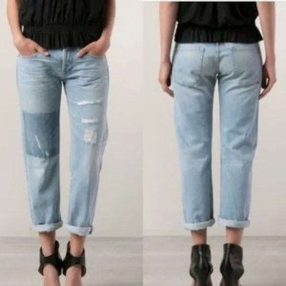 Calvin Rucker Love Me Distressed Boyfriend Jeans Size 26