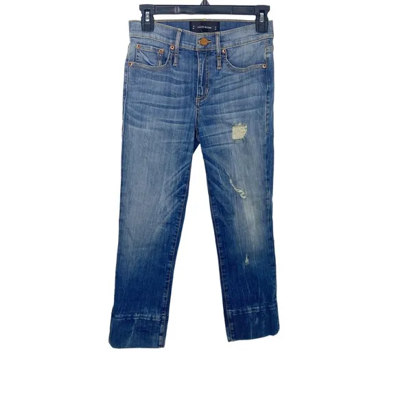 Calvin Rucker distressed cropped jeans