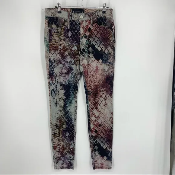 Calvin Rucker Heartbreaker watersnake rainbow Skinny Fit Jeans Sz. 28