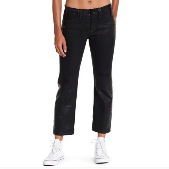 Calvin Rucker Jeans Baby Love Distressed Black 26 Hi Waist
          
      NWT