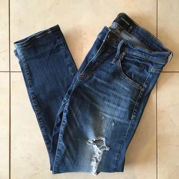 Calvin Rucker Skinny Boyfriend Jeans in "Back in Love Again" Wash