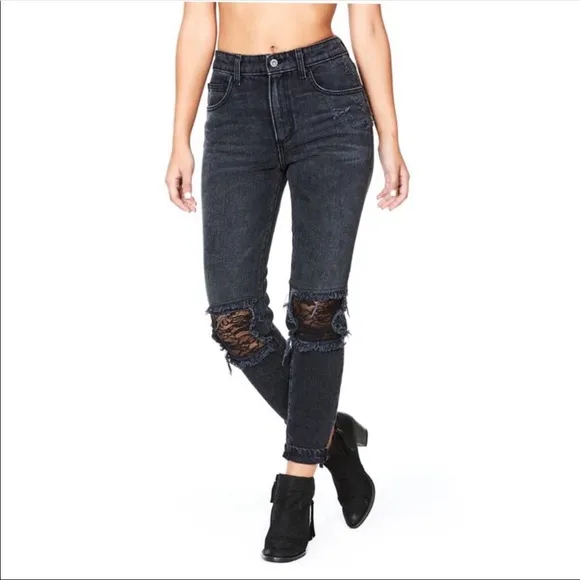 LF Carmar ‘Augusta’ Distressed Mom Jeans