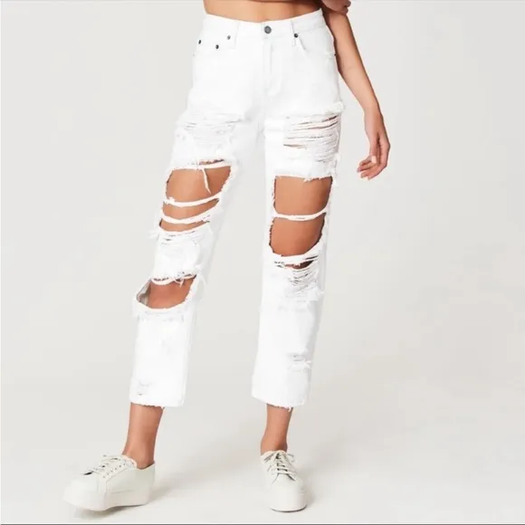 CARMAR LF | White Destroyed Denim Jeans boyfriend Los Angeles 24