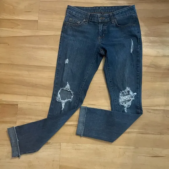 Carmar distressed straight leg jeans Size 27