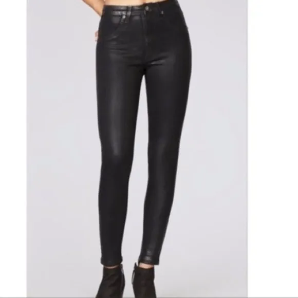 Carmar Ryan High Rise Skinny Coated Jeans Size 23