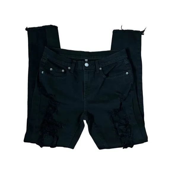 Carmar by LF super distressed jeans | black, size 28