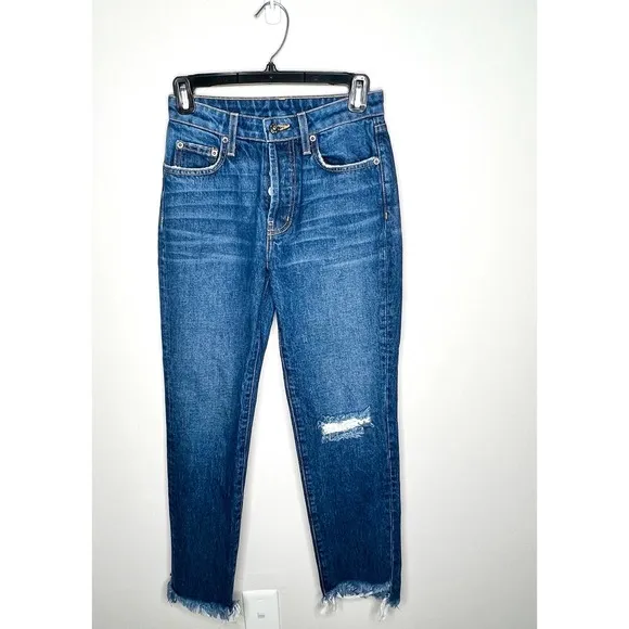 carmar raw hem jeans
