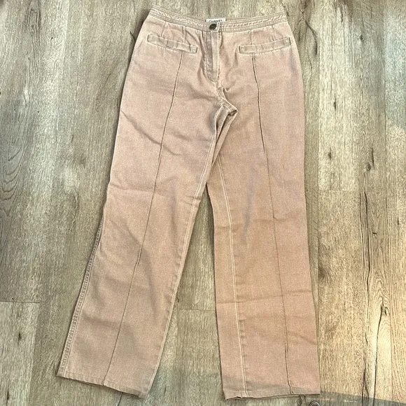 CHANEL Rose brown jeans 36