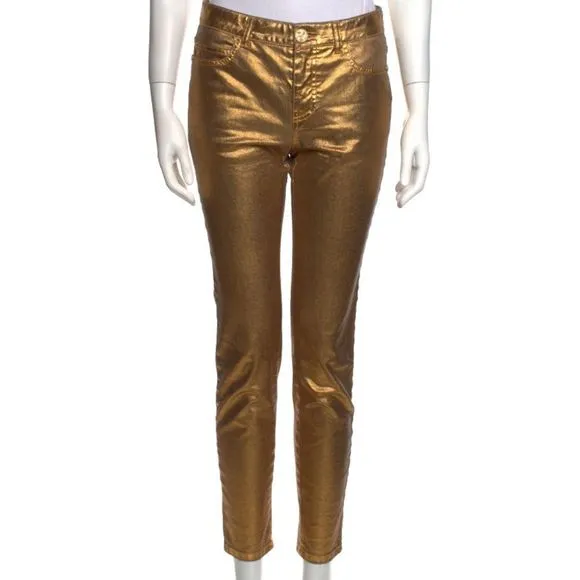 Chanel golden jeans, size 36 ( US4)