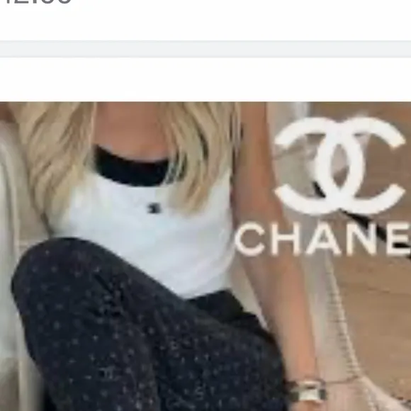 Chanel 2023SS  Logo Dots Denim  Long Street Style Jeans size 38
          
      NWT