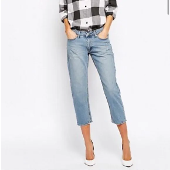 Cheap Monday Boyfriend Crop Jeans Sz 25