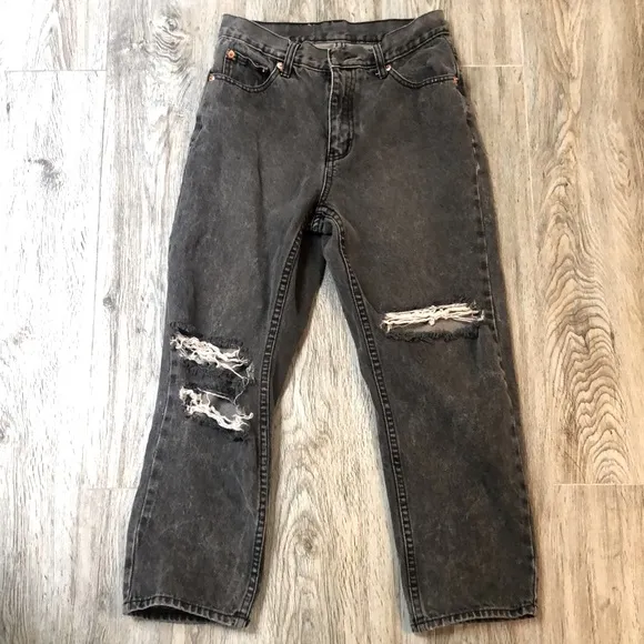 Cheap Monday Distressed Mom Jeans