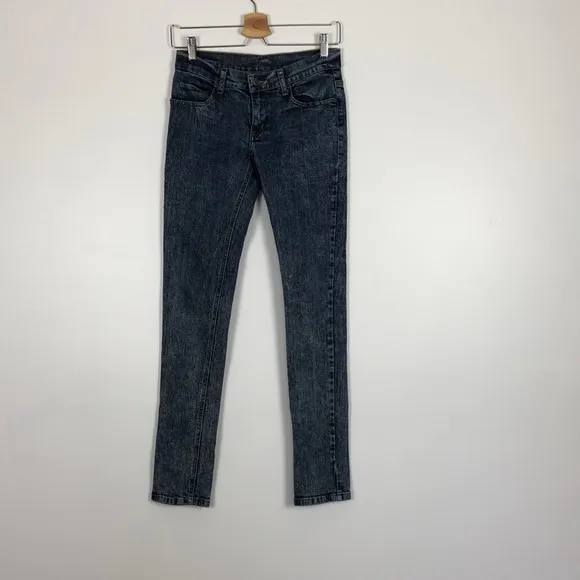Cheap Monday skinny leg 5 pocket stone washed blue jeans Size 27/32