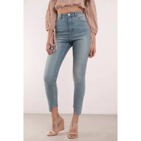 Cheap Monday Donna Dollar Blue High Rise Jeans 25