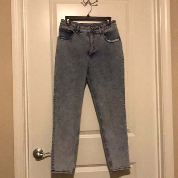 Cheap Monday Donna ice blue 90’s high waisted mon jeans, 30/32