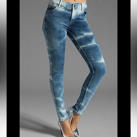 Cheap Monday Bonjour Flame Tie Dye Blue Denim Jeans NWT
          
      NWT