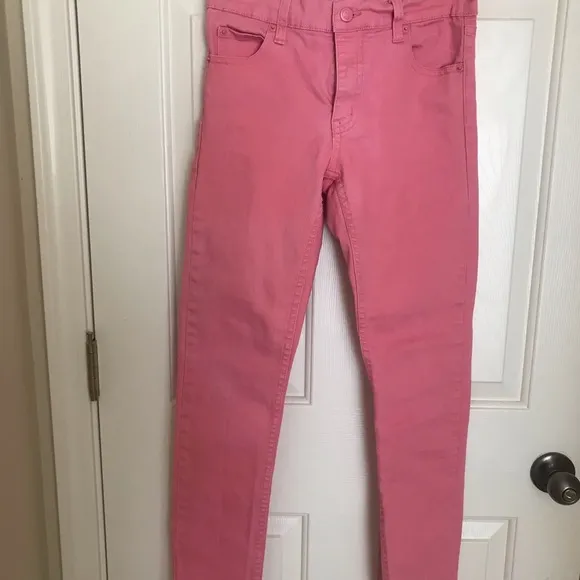 Beautiful pink stretch Cheap Monday jeans.