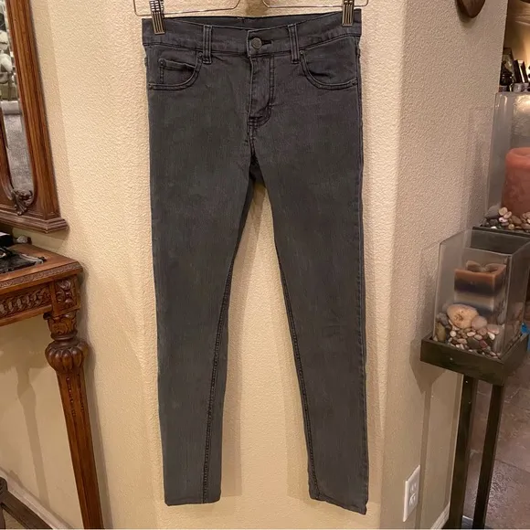 CHEAP MONDAY Women Gray Stretchy Skinny Jeans Size 25