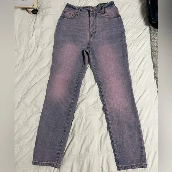 NWT Cheap Monday High Rise Pink Tinted Faded Blue Skinny Jeans Size 29
          
      NWT