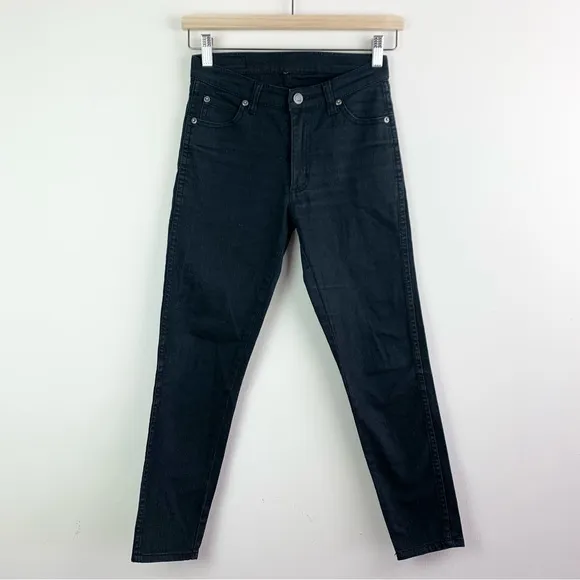 Cheap Monday Ankle Stretch Black Denim Skinny Jeans 25